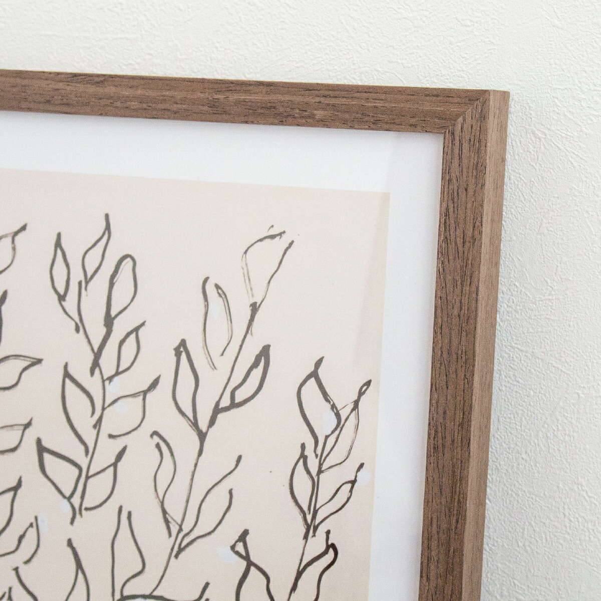 楽天市場】ポスター フレーム付き Le platane S 37.5×37.5cm 木製