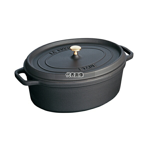 ストウブ ピコ ココット オーバル 23cm 40500-231 [ブラック] (鍋