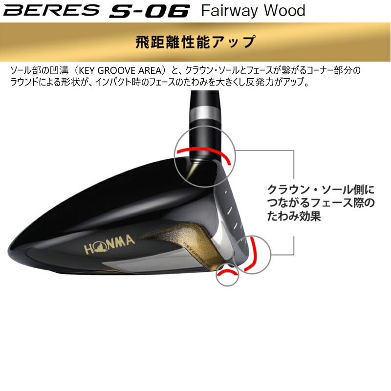 楽天市場】本間ゴルフ(ホンマ/HONMA) BERES ベレス S-06 フェアウェイ