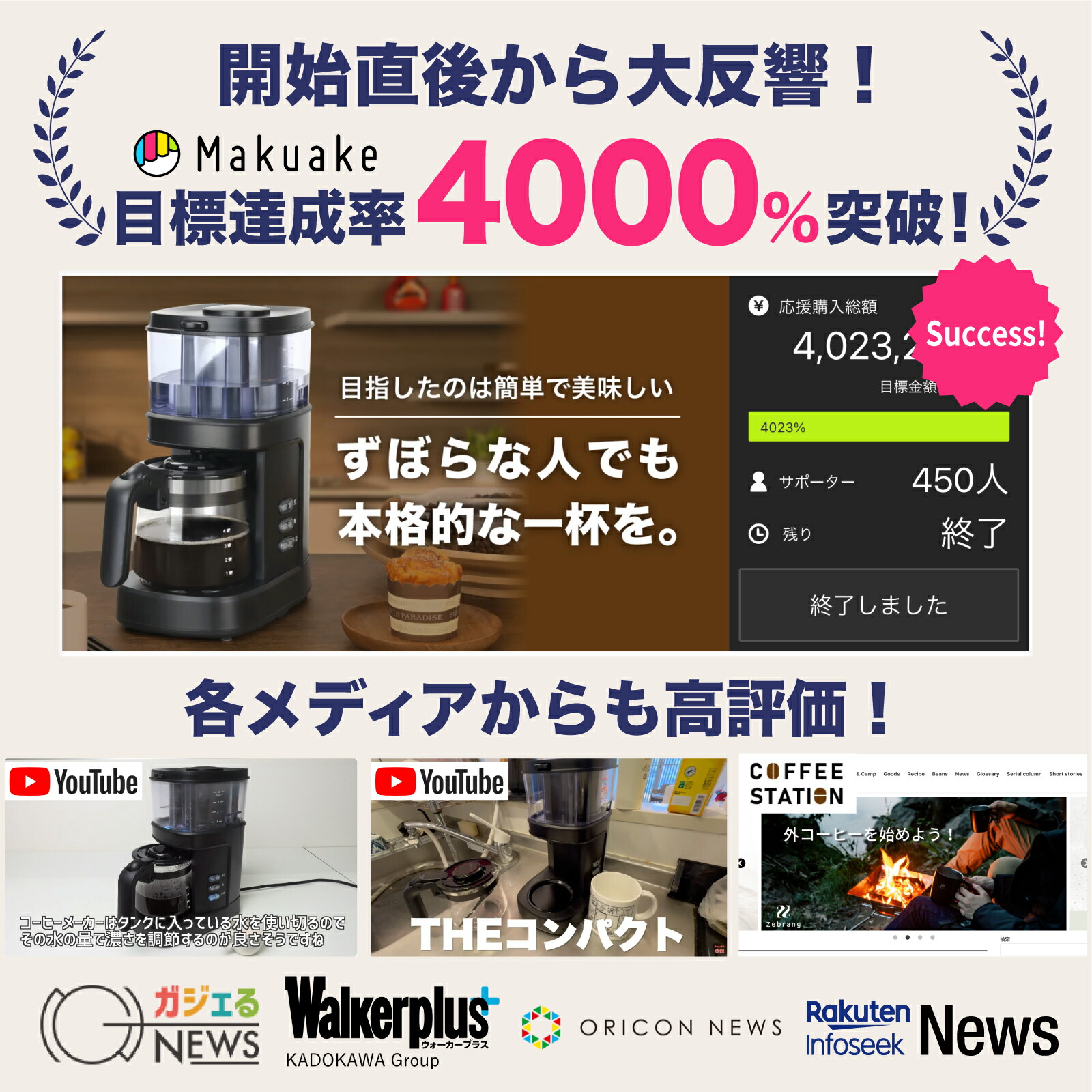 楽天市場】【 スーパーSALE☆30%OFF】コーヒーメーカー ミル付き 全