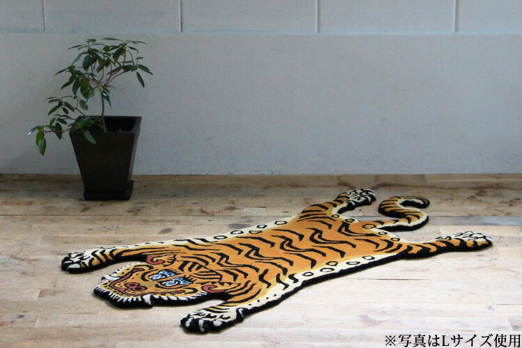 楽天市場】【500円OFFクーポン】Mサイズ Tibetan Tiger Rug チベタン