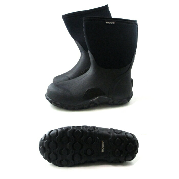 楽天市場】○○ Bogs ボグス ブーツ CLASSIC MID 61142 ブラック 防寒