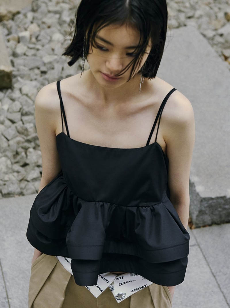 ラッフルヘムデザインキャミソール FRAY I.D ラッフルヘムデザイン