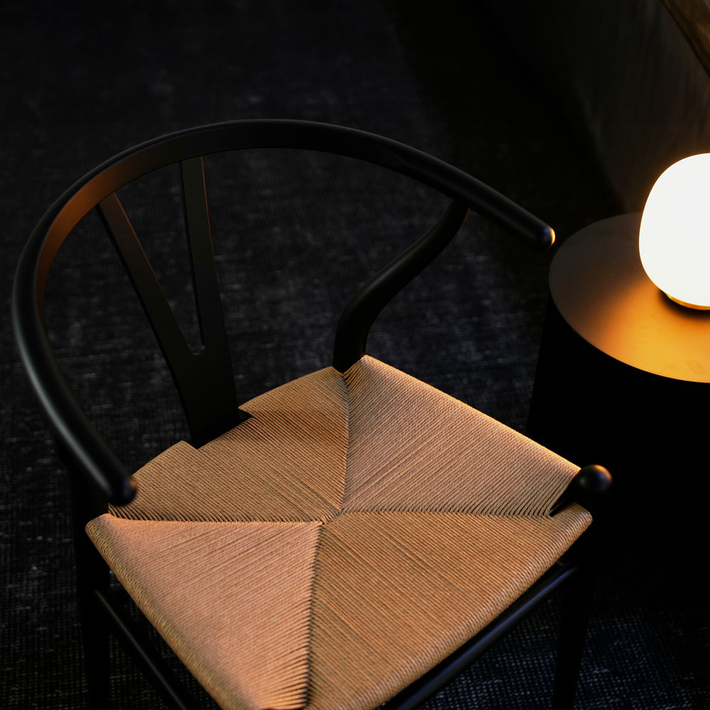 楽天市場】【即納】Yチェア CH24 正規品 ビーチ材 SOFT BLACK CARL