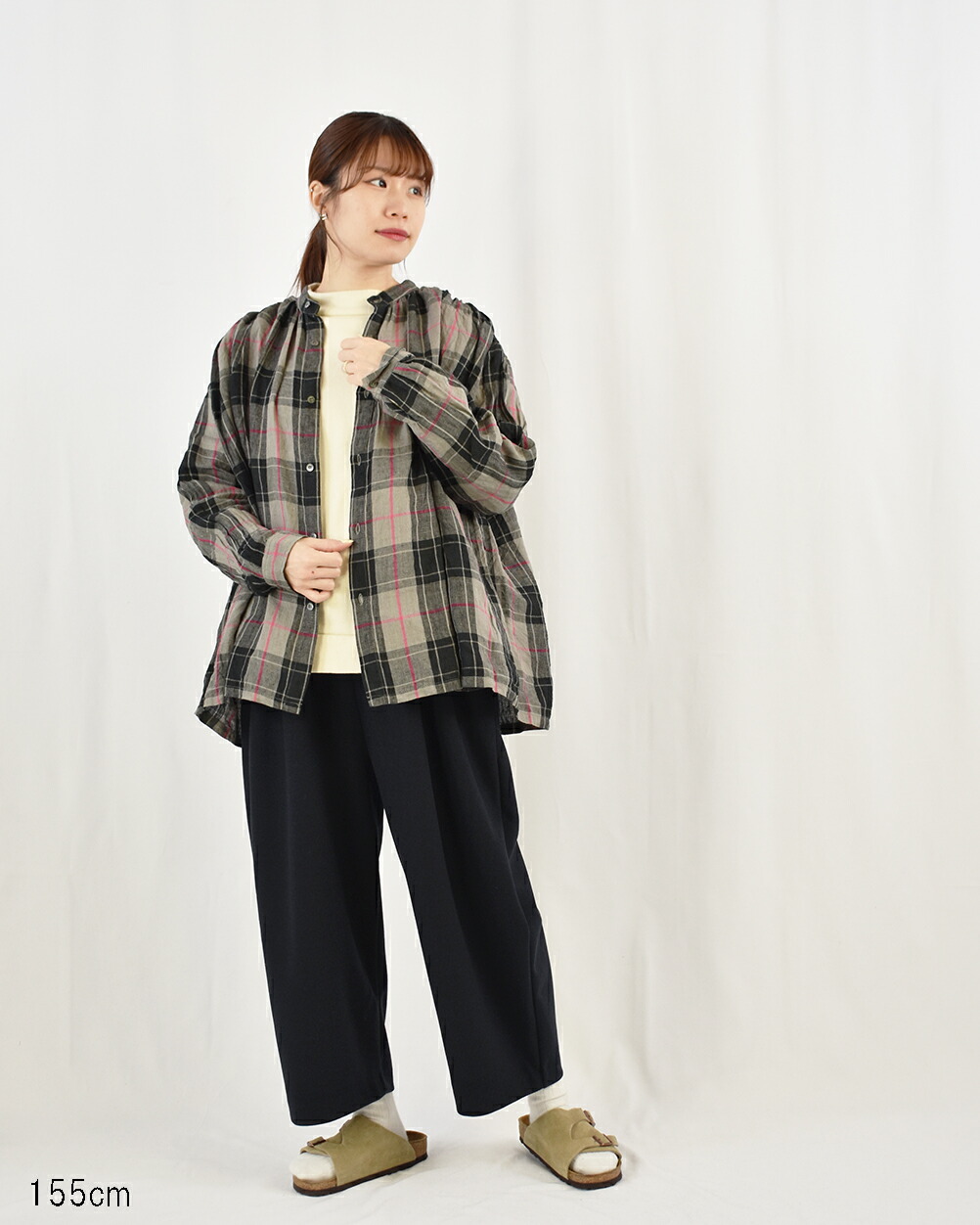 楽天市場】ICHI Antiquites リネン タータンチェック シャツ イチ