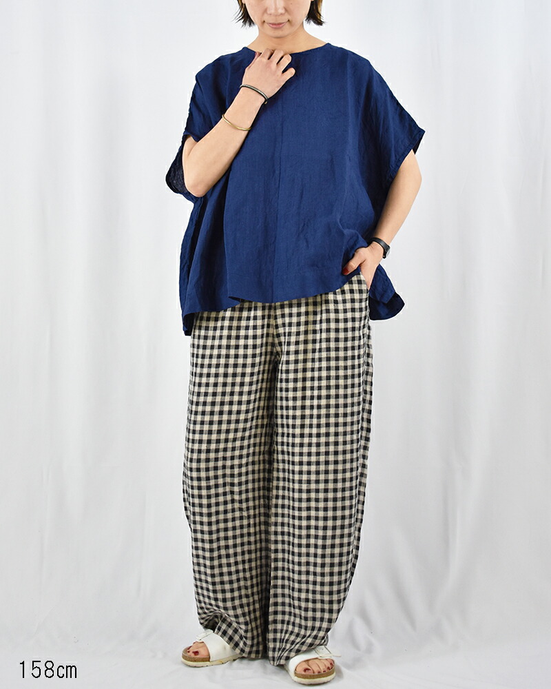 楽天市場】ICHI Antiquites インディゴ リネン プルオーバー イチ