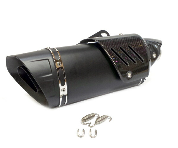 楽天市場】50.8径 スリップオンマフラー カーボンヒートガード付き