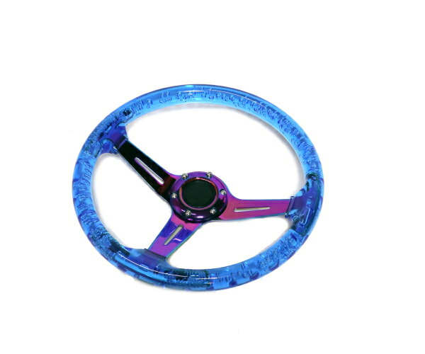 楽天市場】14インチ クリスタル ステアリング ハンドル JDM ディープ