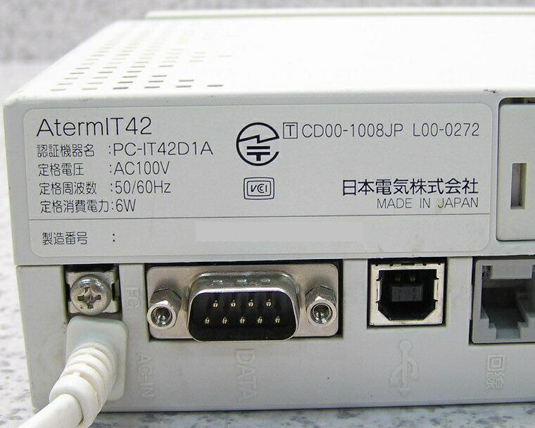 楽天市場】□□NEC ISDNターミナルアダプタ AtermIT42(PC-IT42D1A) INS