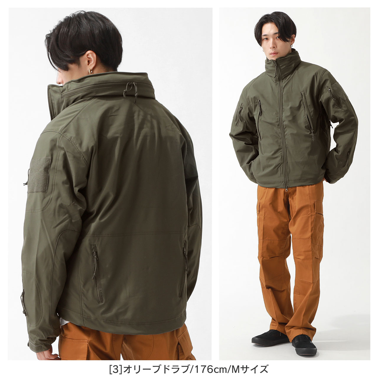 PORKCHOP ナイロンジャケット Mサイズ オリーブ 希少 PORKCHOP GARAGE