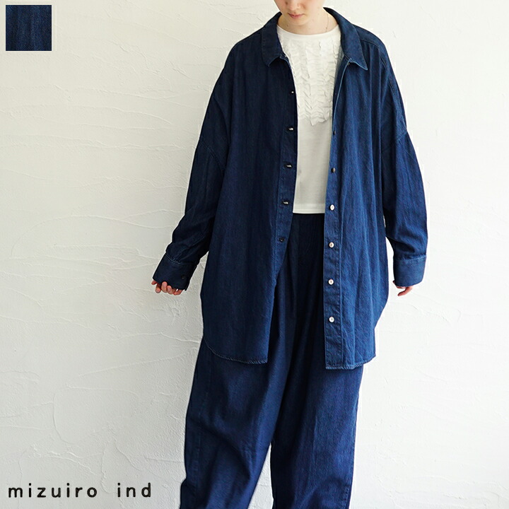 楽天市場】【sold out】mizuiro ind（ミズイロインド）デニムワイド