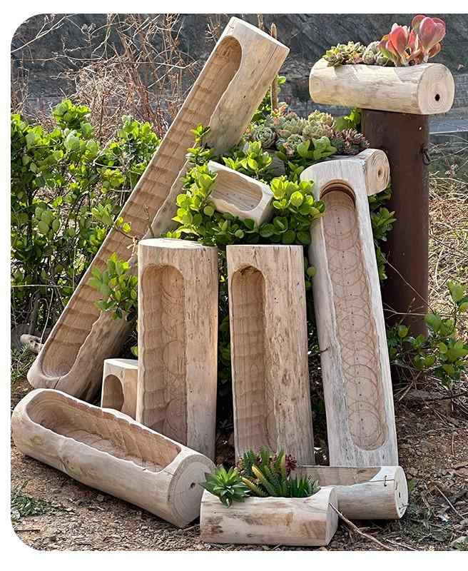 楽天市場】切り株 植木鉢の通販