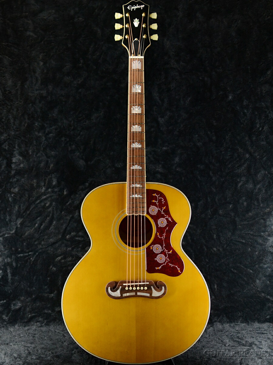 楽天市場】Epiphone J-200 All Solid Wood Aged Natural Antique Gloss