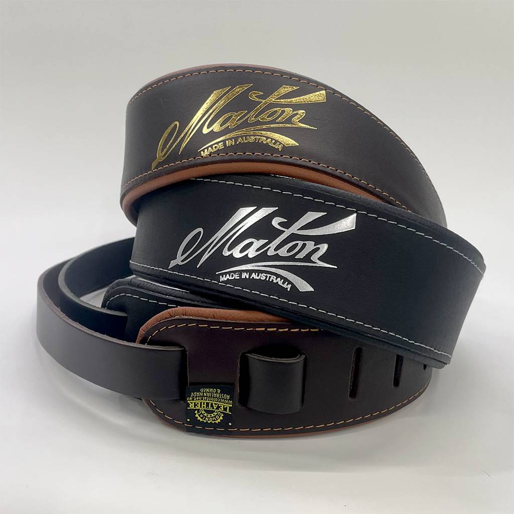 楽天市場】Maton Deluxe Leather Strap ギターストラップ[メイトン