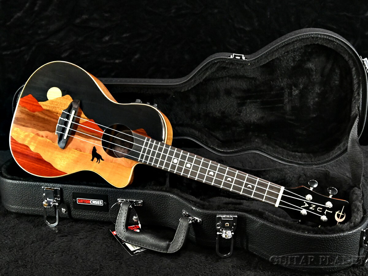 楽天市場】《ハードケース付き!!》Luna Ukulele Vista Wolf Concert