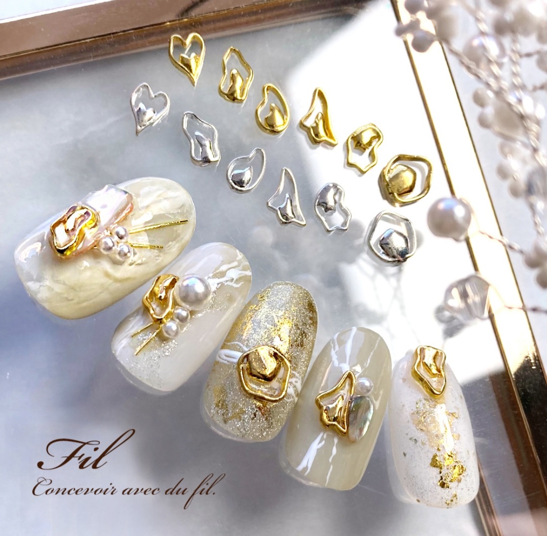 楽天市場】ネイル ネイルアート ネイルパーツ Fil メタルパーツ