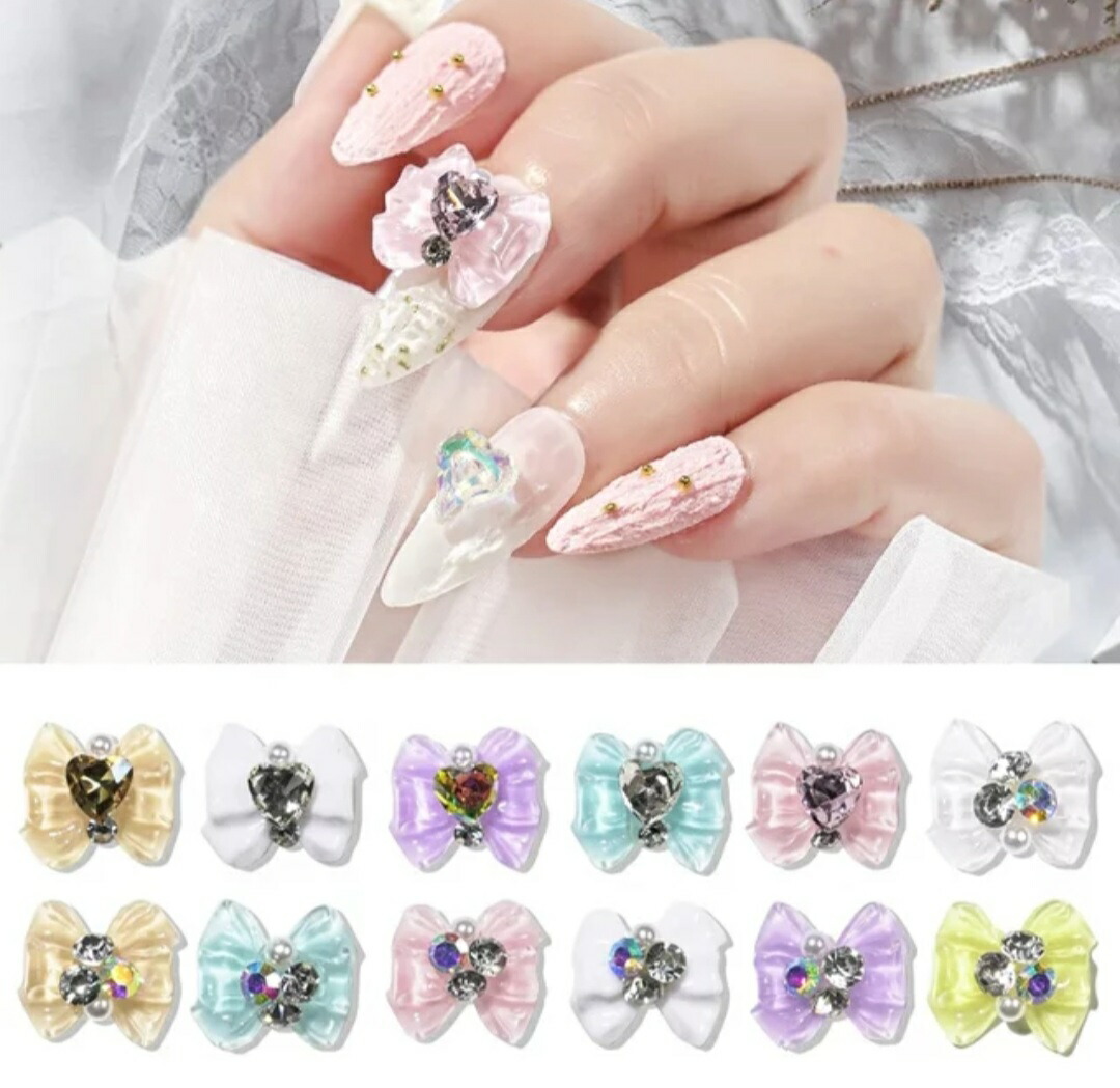 3dネイルパーツ ねこ デコパーツ リボン ネイルパーツ 量産型ネイル 3d