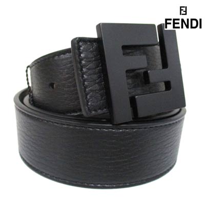 楽天市場】フェンディ FENDI メンズ 小物 ベルト レザーベルト ロゴ黒