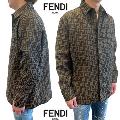 楽天市場】フェンディ FENDI シャツ メンズ 長袖 カジュアルシャツ