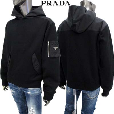 楽天市場】PRADA プラダ パーカー メンズ フーディ スウェット 左腕
