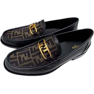 楽天市場】FENDI フェンディ ローファー 靴 メンズ シューズ FFロゴ