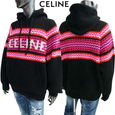 楽天市場】セリーヌ CELINE メンズ ニット パーカー セーター ロゴ