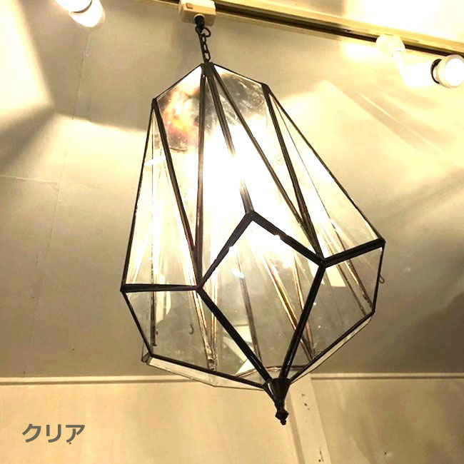 楽天市場】ペンダントライト「ジオメトリック クリア/ホワイト