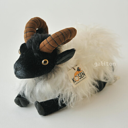 楽天市場】ケーセン Koesen ぬいぐるみ ねそべり角の羊 モヘア