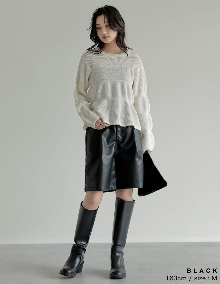 楽天市場】【全品MAX1,500円OFFクーポン】フェイクレザータックハーフ