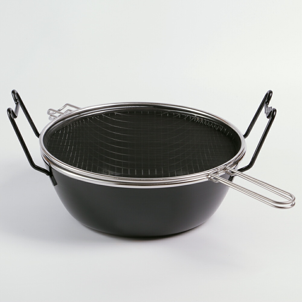 楽天市場】【レビュー特典付き】ラバーゼ 揚げ鍋 22cm 3点セット 鉄鍋