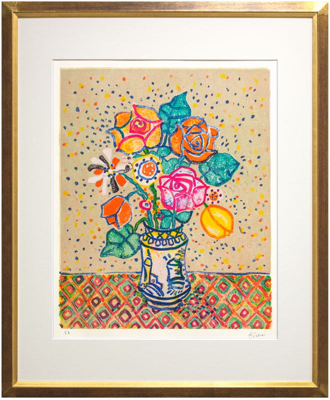 楽天市場】熊谷守一 「 鬼百合に揚羽蝶 」 シルクスクリーン 版画