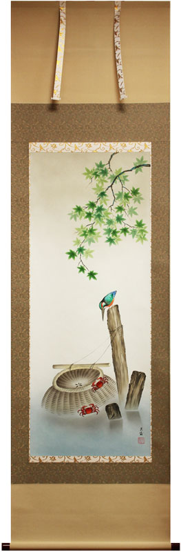 楽天市場】三宅英斎『川蝉』掛軸(尺五立) : 内田画廊