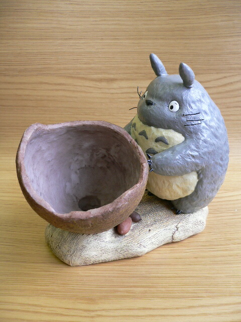 楽天市場】ジブリガーデニングプランター となりのトトロ 土器風宝壷
