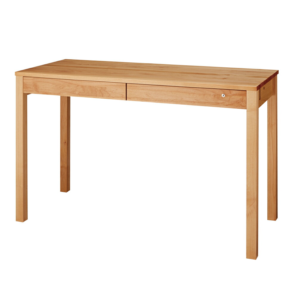 楽天市場】天然木 アルダー 無垢材 デスク幅100cm（パソコンデスク 机