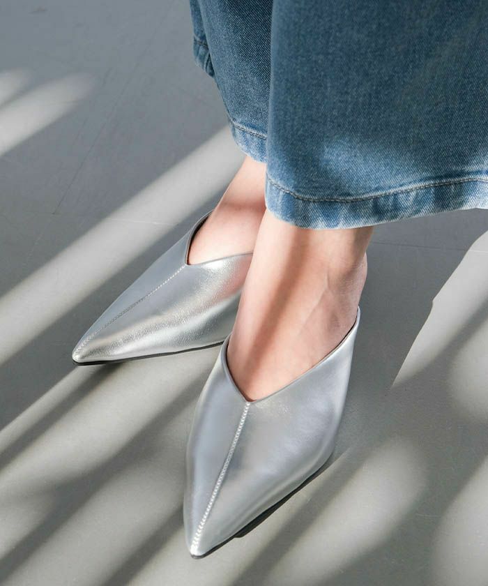 楽天市場】ポインテッドトゥミュール レディース ポインテッドトゥ