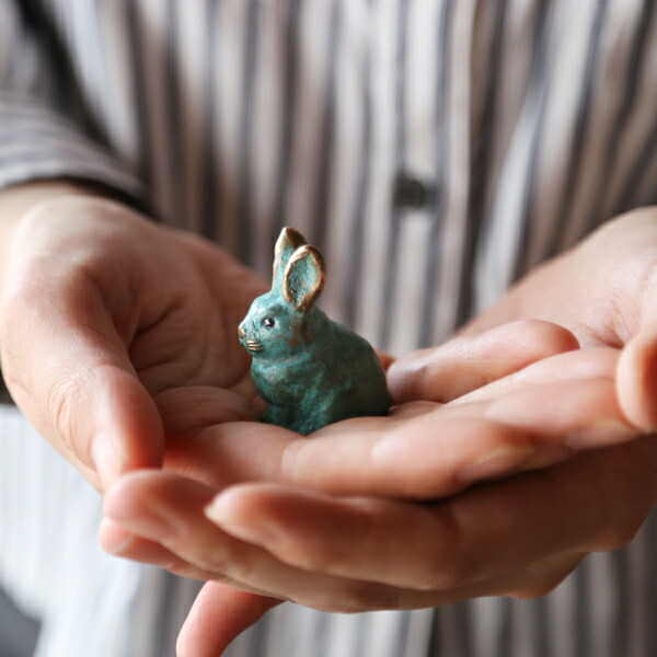 楽天市場】讃岐鋳造品 福うさぎ 青銅製 五八PRODUCTS 縁起物 原銅像