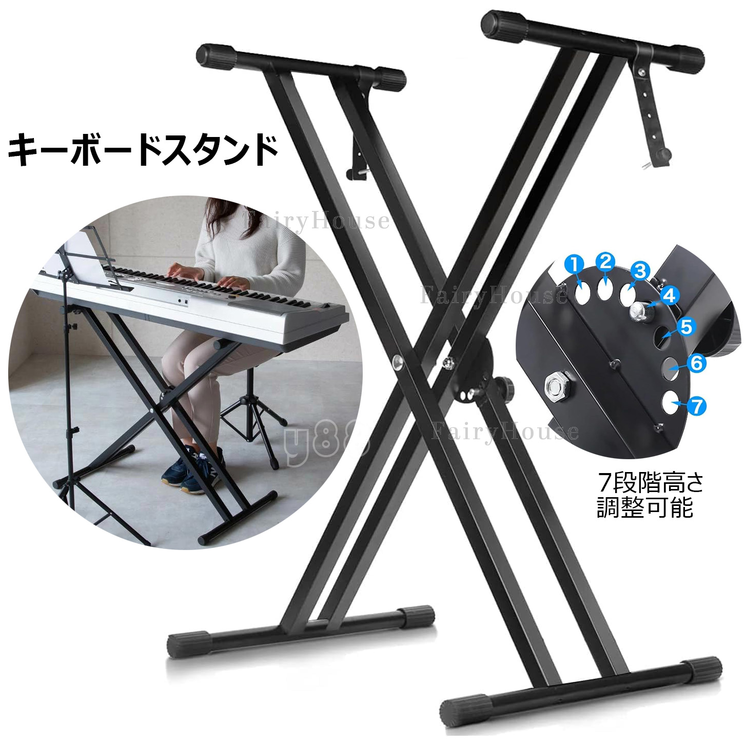 楽天市場】alesis 電子ピアノスタンドの通販