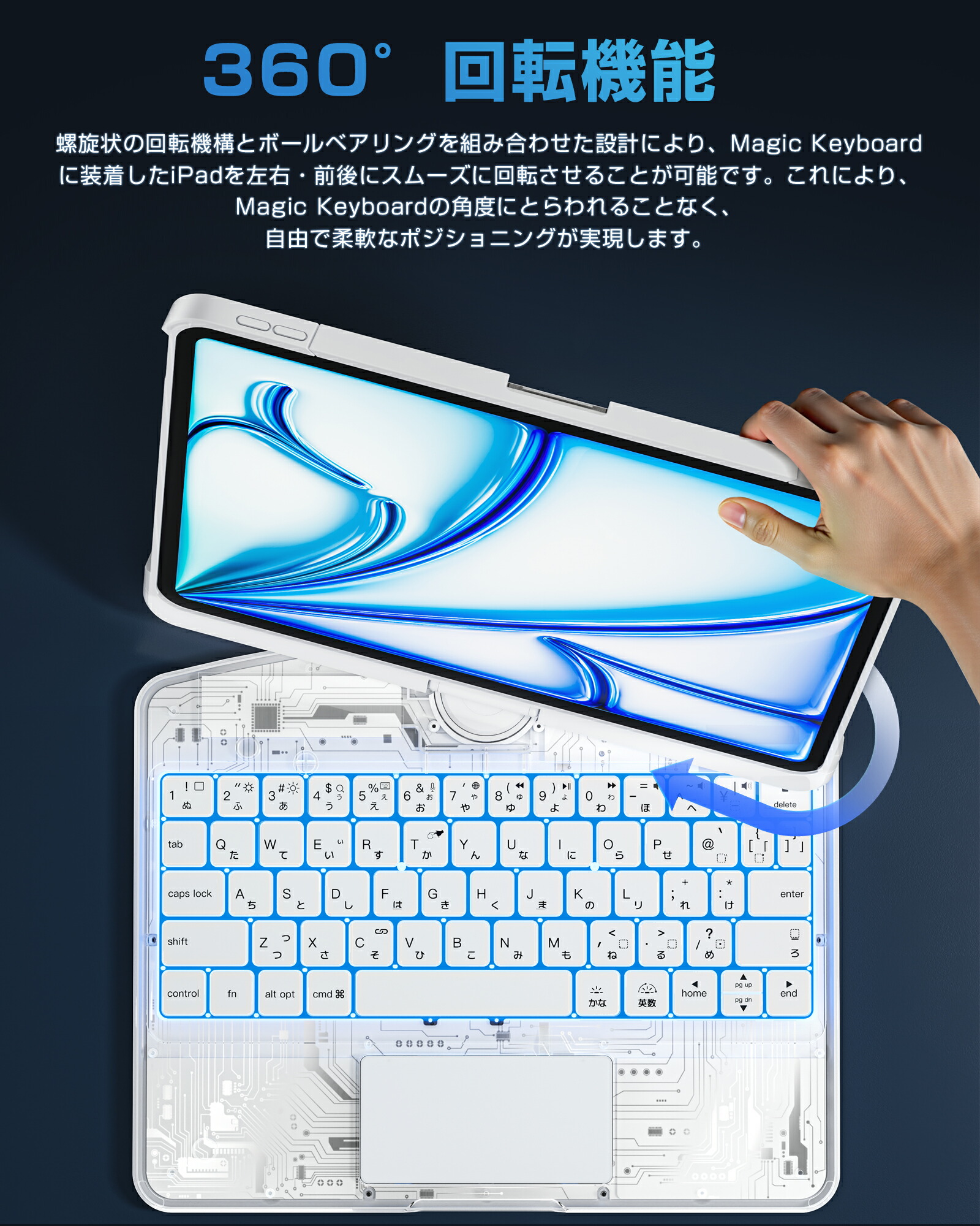 楽天市場】【SNS話題☆五色展開】iFacemall iPad マジックキーボード
