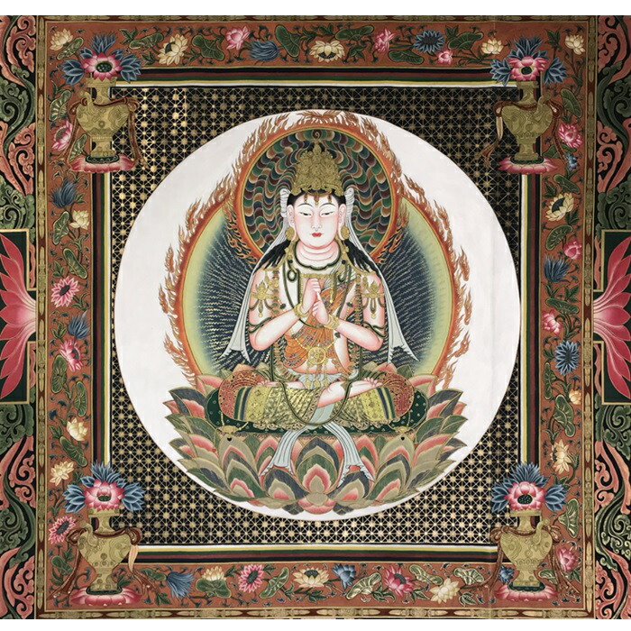 楽天市場】原図曼荼羅 両界曼荼羅図金剛界 (復元図) 肉筆仏画 送料無料