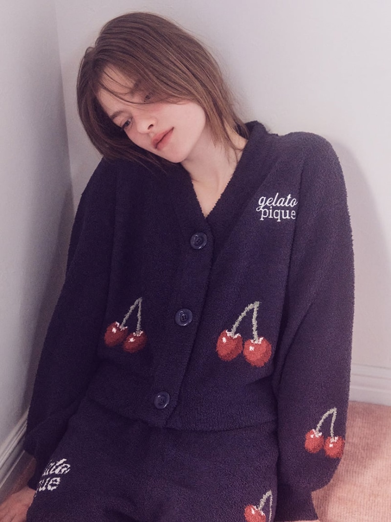 楽天市場】ジェラートピケ カーディガン（カラーネイビー）の通販