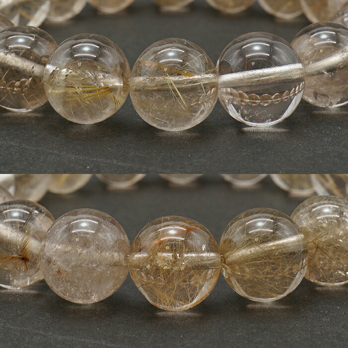 楽天市場】山梨ゴールドルチルクォーツ 10.5mm ブレスレット 山梨県産