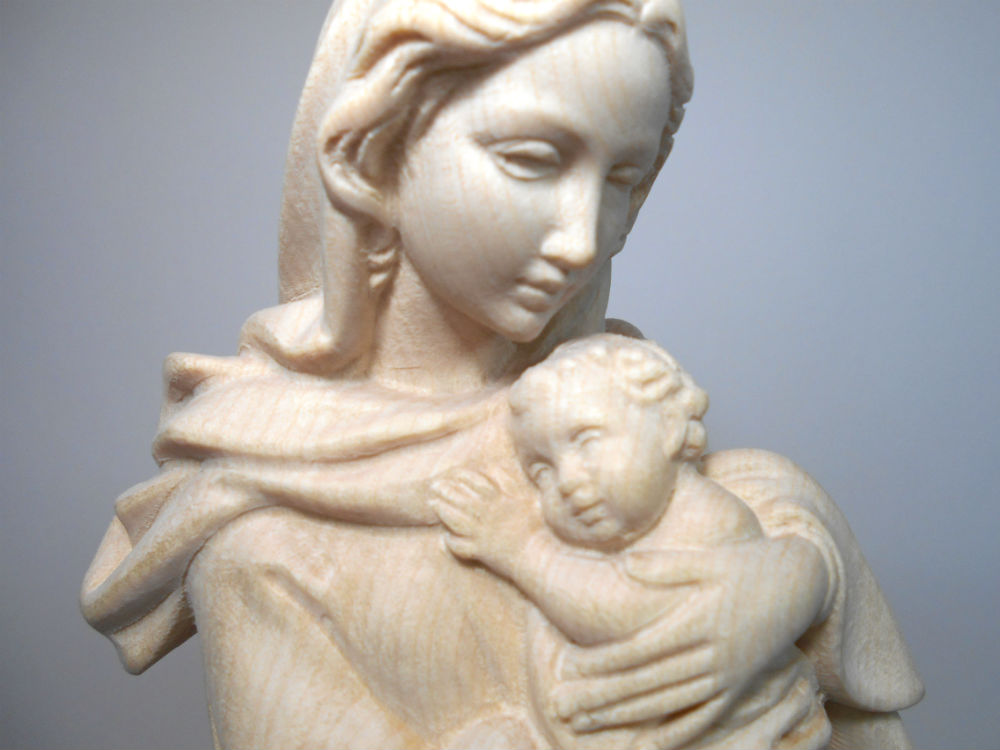 楽天市場】《レーピ》欧州教会使用創業100年木彫りブランド木彫り 聖母