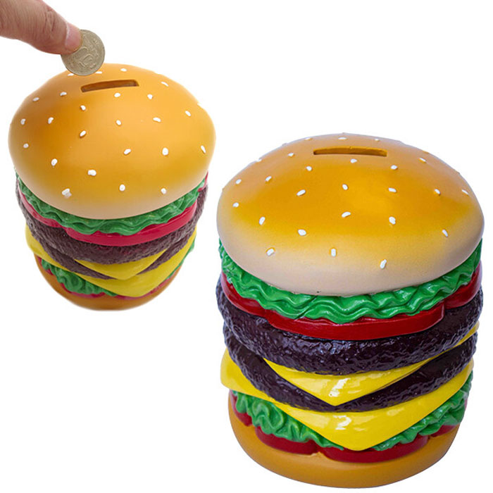 楽天市場】ハンバーガー 貯金箱 コインバンク ビッグマック レジン製