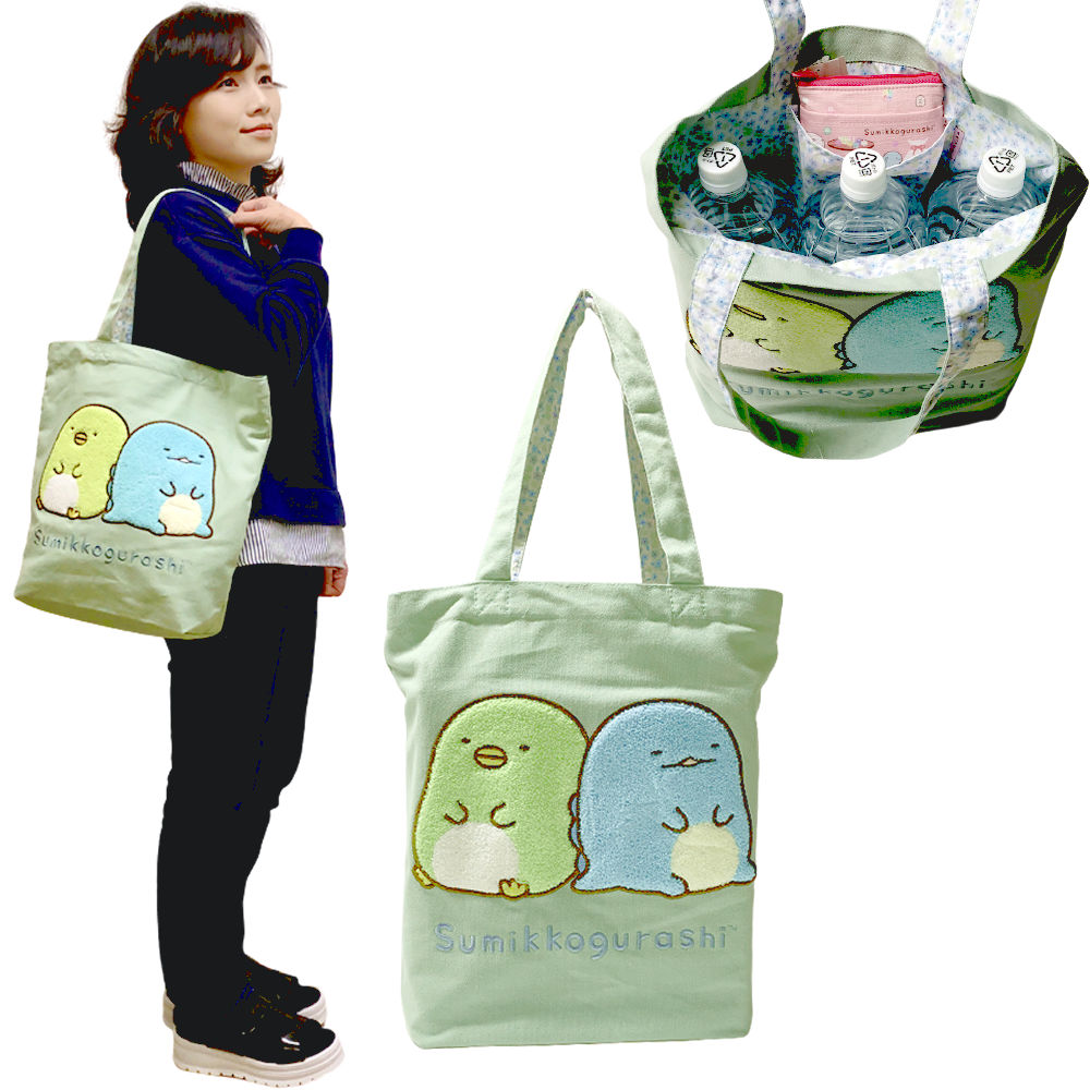 楽天市場】トートバッグ すみっコぐらし ぺんぎんととかげ大帆布 丈夫