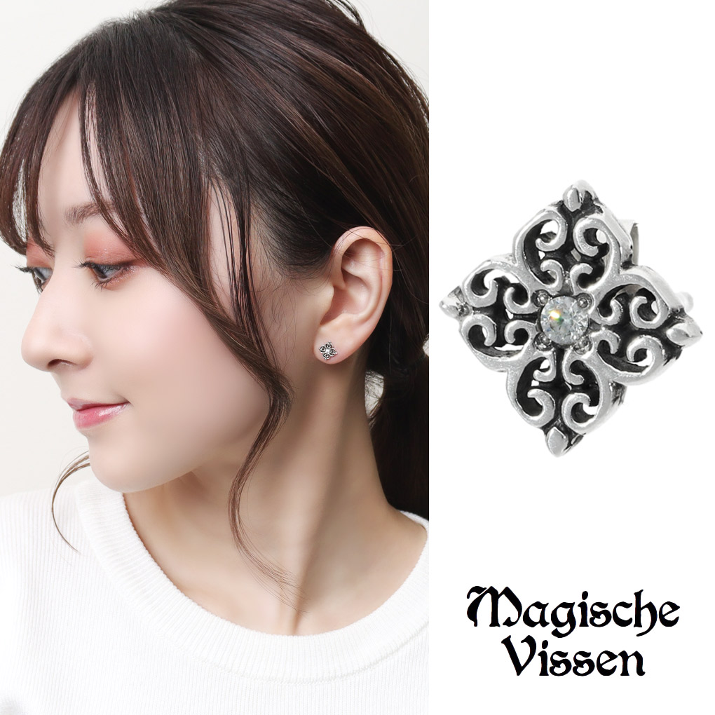 楽天市場】選べる16種類 アラベスク スクエア ピアス 1P 片耳用