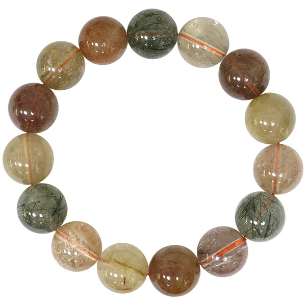 楽天市場】開運 15mm 20cm 福禄寿 ミックスルチルクォーツ