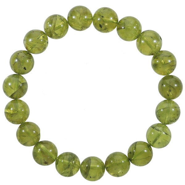 楽天市場】ペリドット ブレスレット 9mm 15.5cm レディースS サイズ 8