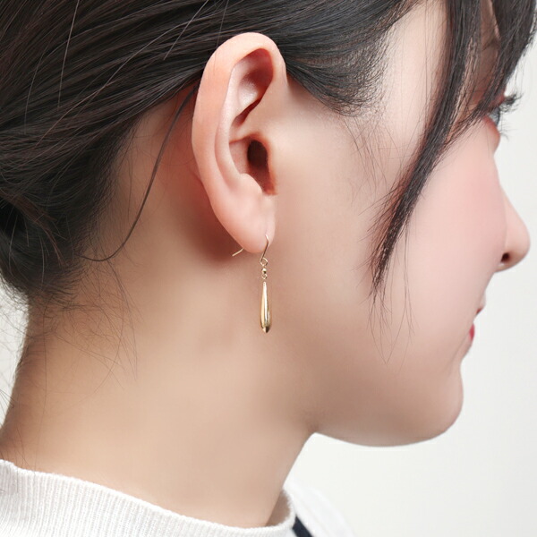 楽天市場】K18 ゴールド ドロップ ピアス 2P 両耳用 18金 18k 金