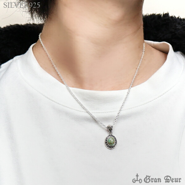 楽天市場】GRAN DEUR オーバル ゴシック ターコイズ シルバー