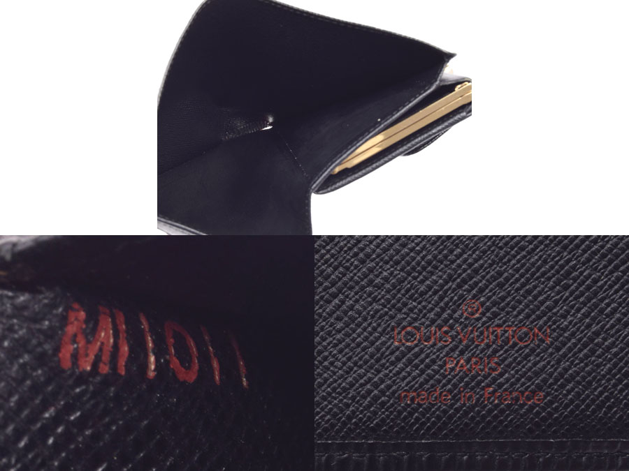 楽天市場】中古 ルイヴィトン エピ がま口財布 黒 M63242 メンズ LOUIS